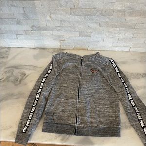 Pink full zip hoodie